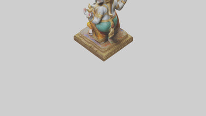3D model Ganesh statue model VR / AR / low-poly