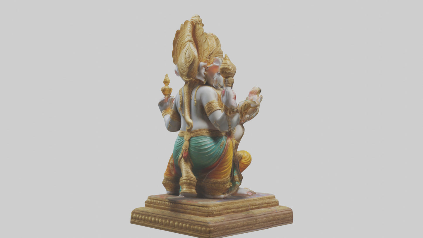 3D model Ganesh statue model VR / AR / low-poly