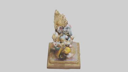 3D model Ganesh statue model VR / AR / low-poly