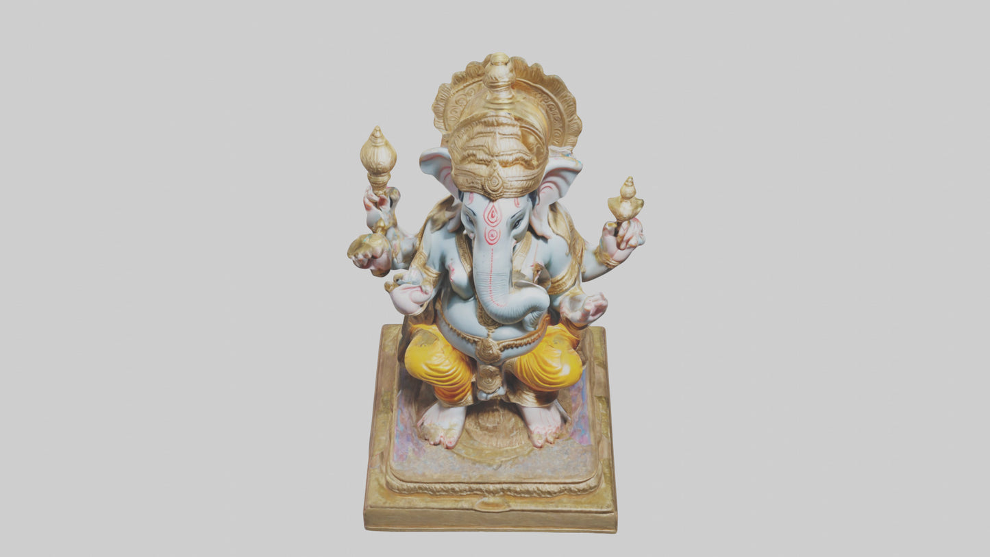 3D model Ganesh statue model VR / AR / low-poly