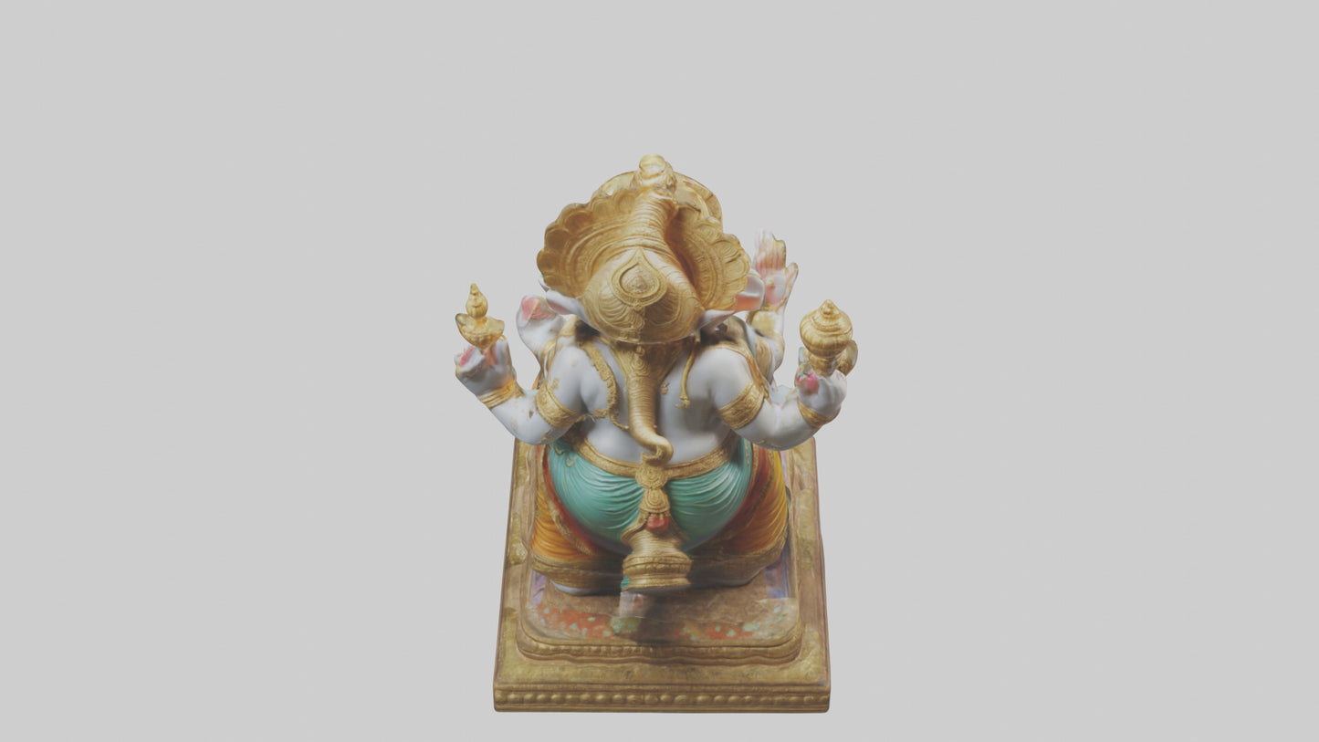 3D model Ganesh statue model VR / AR / low-poly