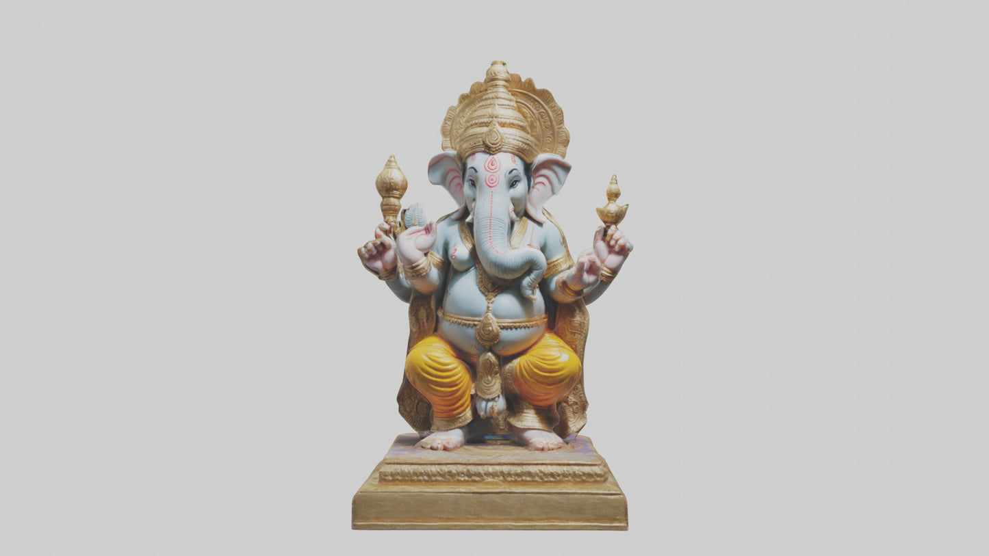 3D model Ganesh statue model VR / AR / low-poly