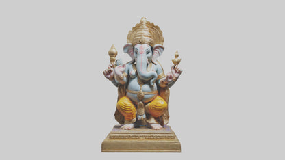 3D model Ganesh statue model VR / AR / low-poly