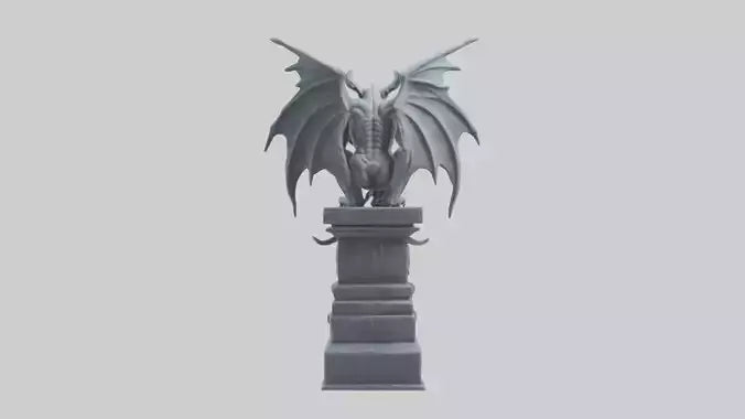 Gargoyle Guardian statue model 3D model