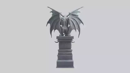 Gargoyle Guardian statue model 3D model