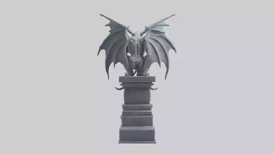 Gargoyle Guardian statue model 3D model