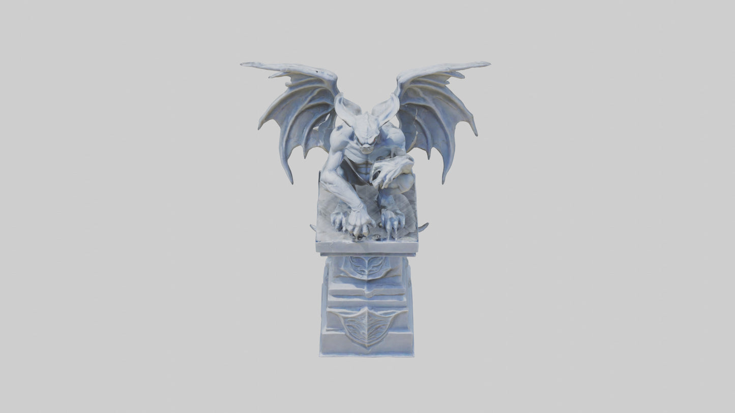 Gargoyle Guardian statue model 3D model