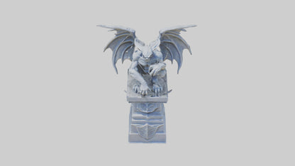 Gargoyle Guardian statue model 3D model