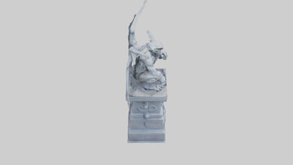 Gargoyle Guardian statue model 3D model