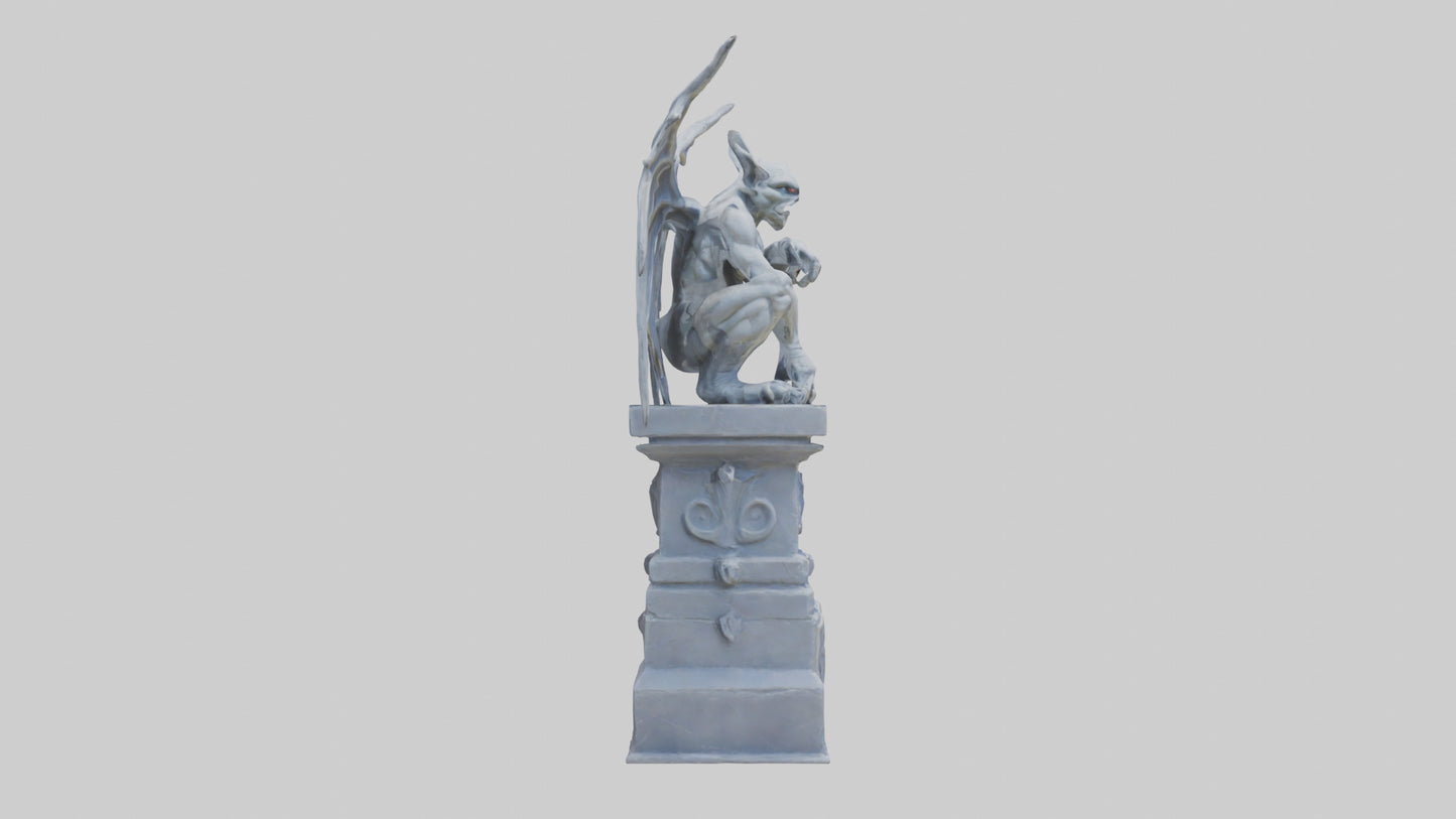 Gargoyle Guardian statue model 3D model