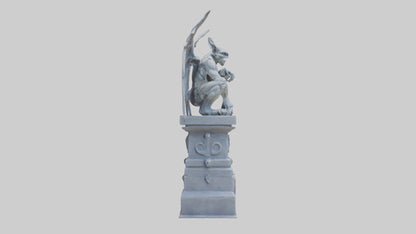 Gargoyle Guardian statue model 3D model