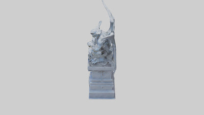 Gargoyle Guardian statue model 3D model