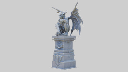Gargoyle Guardian statue model 3D model