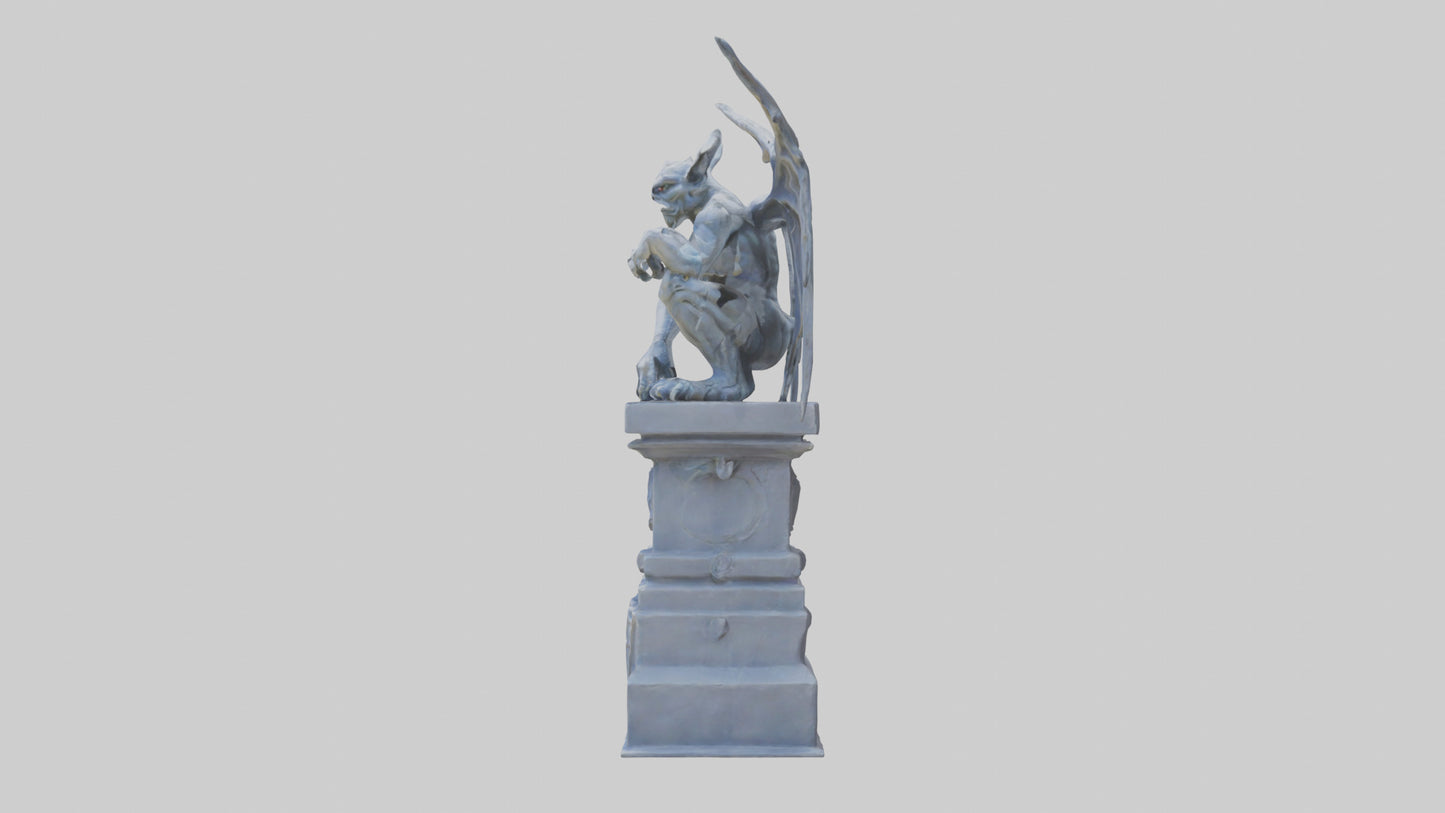 Gargoyle Guardian statue model 3D model