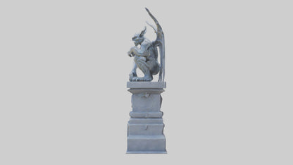 Gargoyle Guardian statue model 3D model