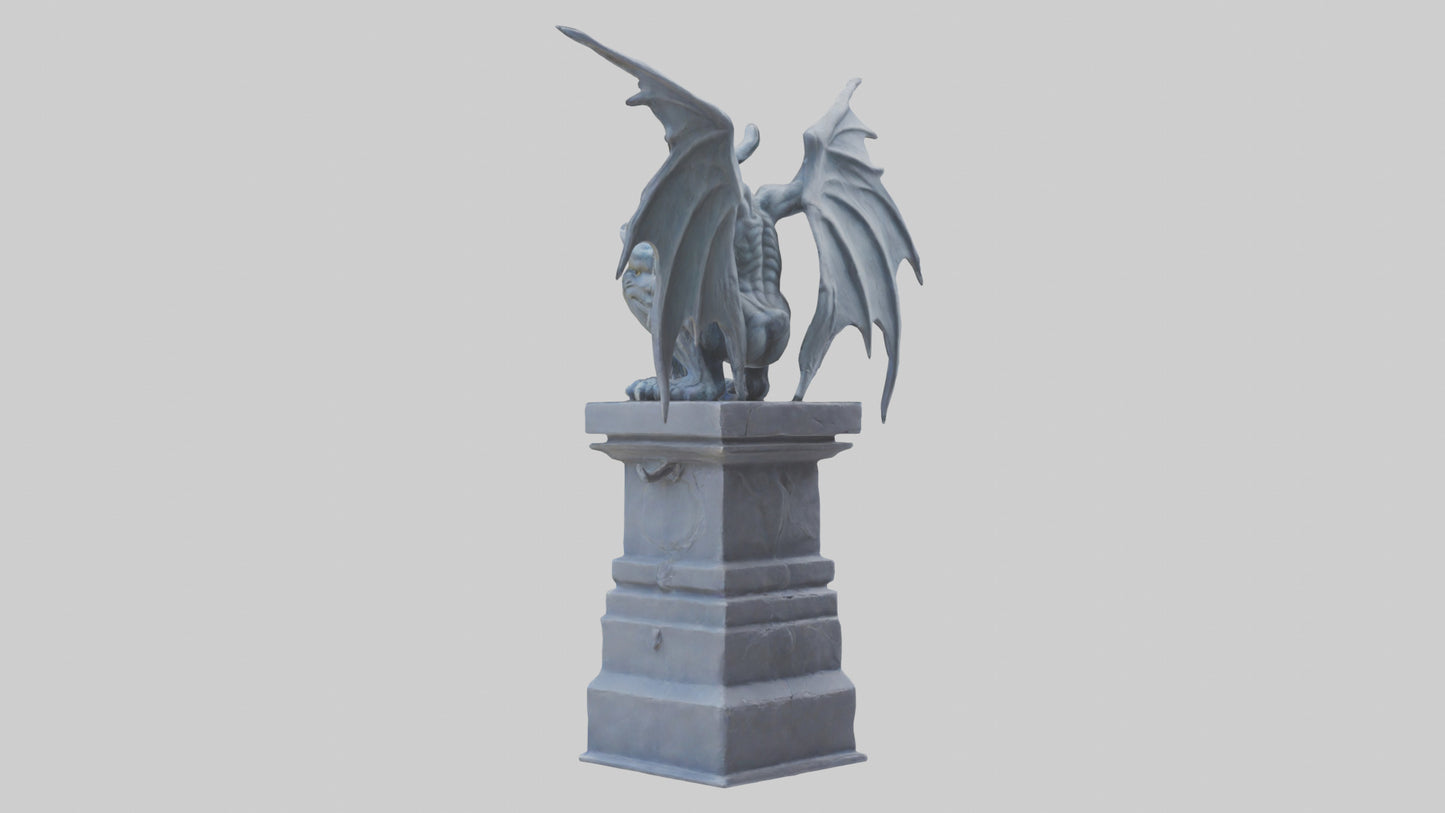 Gargoyle Guardian statue model 3D model