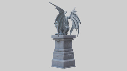 Gargoyle Guardian statue model 3D model