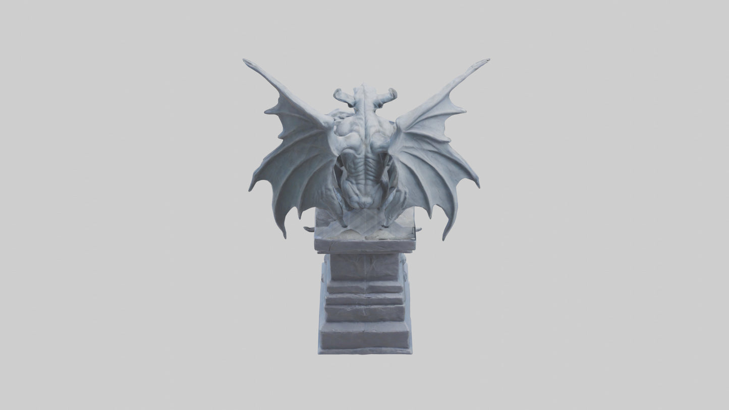Gargoyle Guardian statue model 3D model