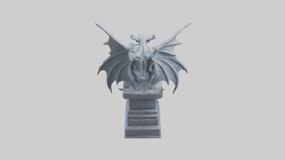 Gargoyle Guardian statue model 3D model