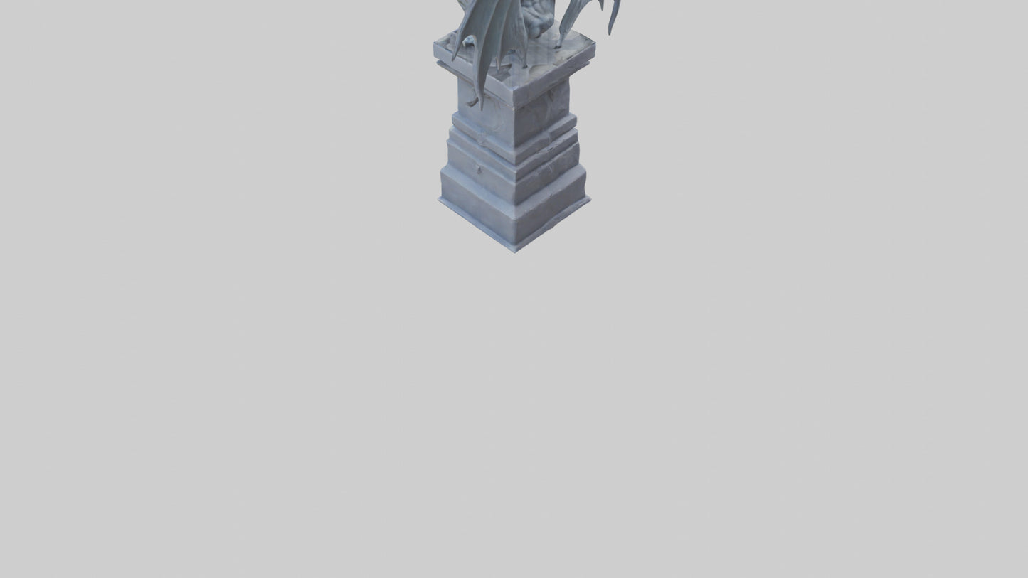 Gargoyle Guardian statue model 3D model
