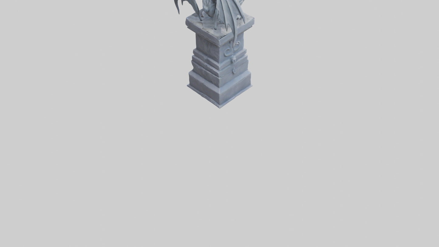 Gargoyle Guardian statue model 3D model