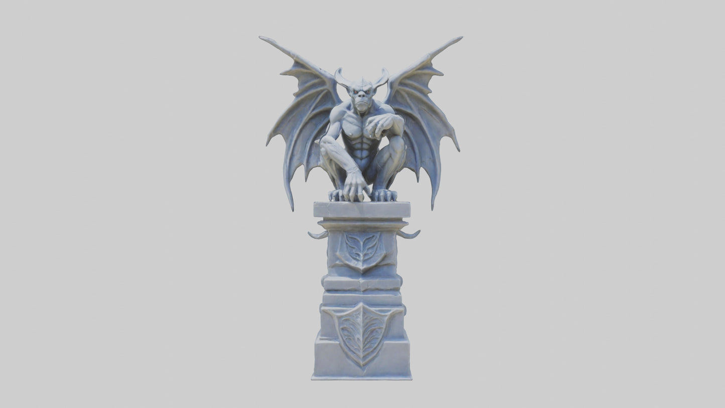Gargoyle Guardian statue model 3D model