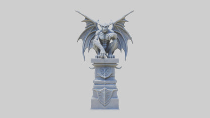 Gargoyle Guardian statue model 3D model