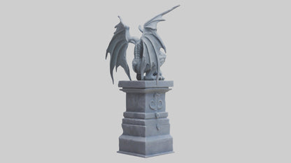Gargoyle Guardian statue model 3D model