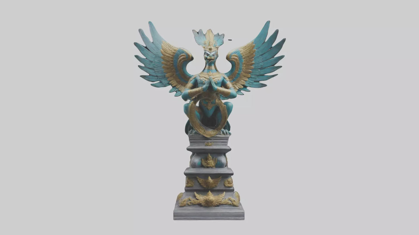 3D model Garuda statue model VR / AR / low-poly