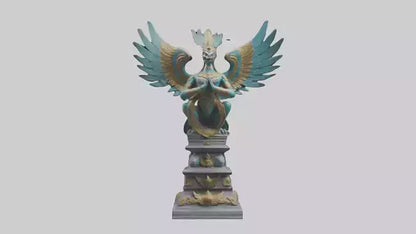 3D model Garuda statue model VR / AR / low-poly
