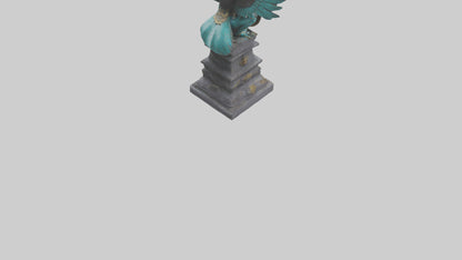3D model Garuda statue model VR / AR / low-poly