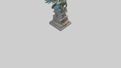 3D model Garuda statue model VR / AR / low-poly