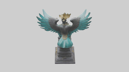 3D model Garuda statue model VR / AR / low-poly