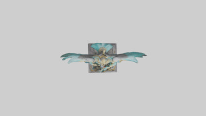 3D model Garuda statue model VR / AR / low-poly