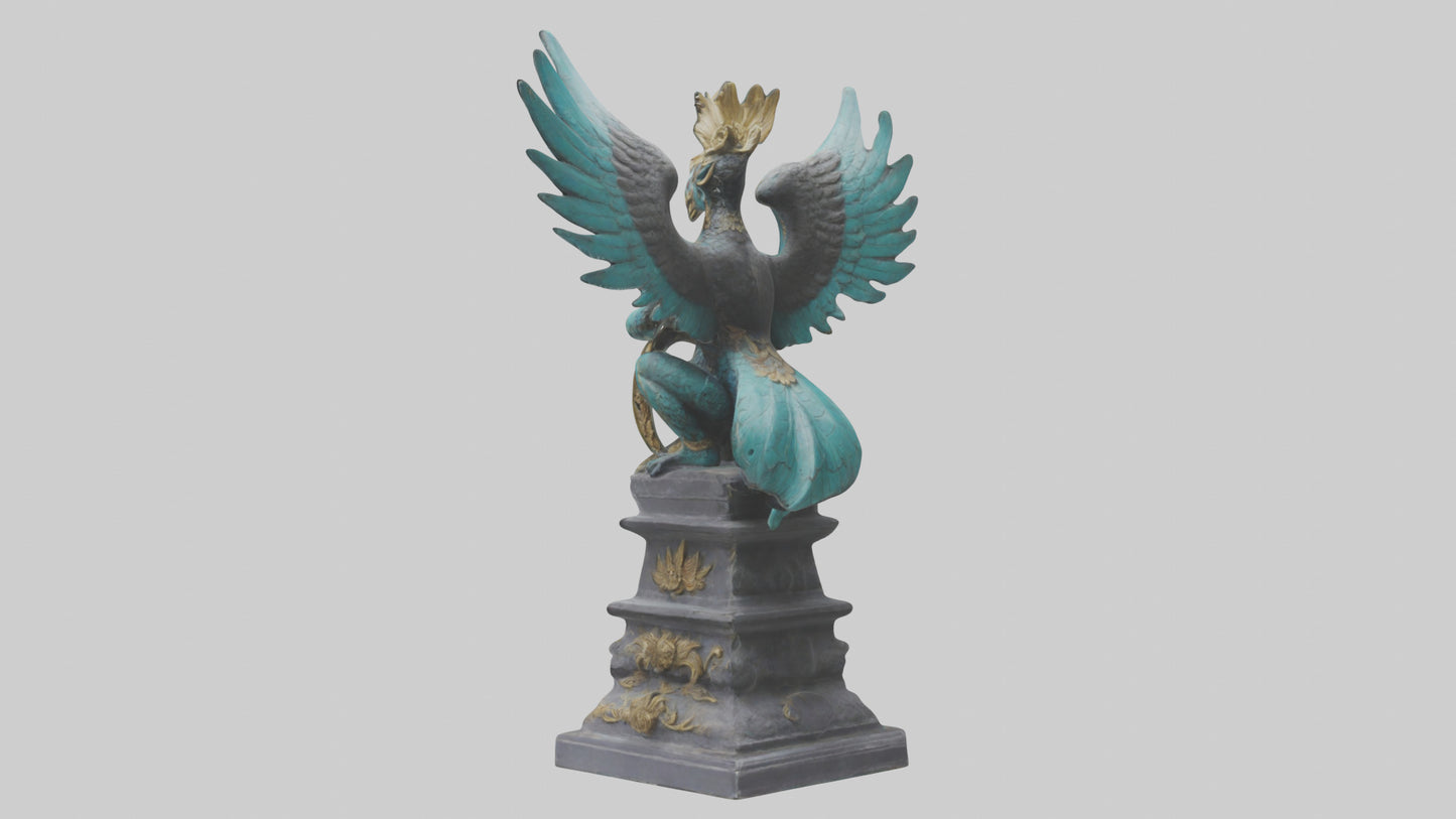 3D model Garuda statue model VR / AR / low-poly