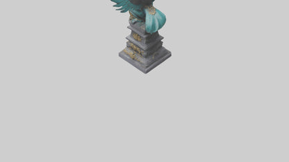 3D model Garuda statue model VR / AR / low-poly