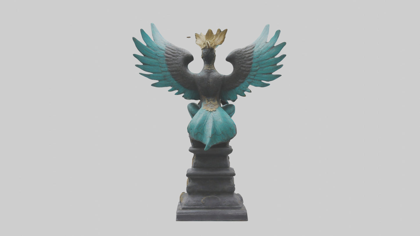 3D model Garuda statue model VR / AR / low-poly
