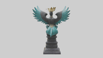 3D model Garuda statue model VR / AR / low-poly