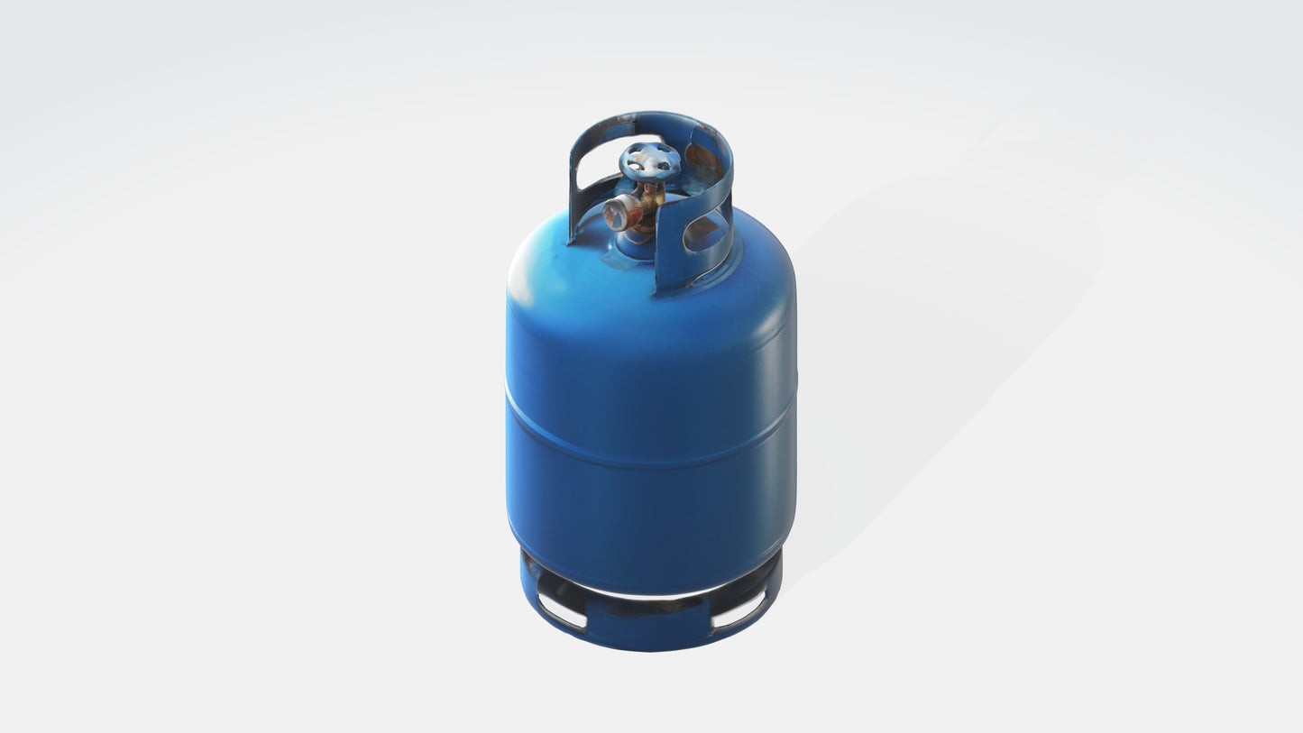 3D model Gas Cylinder 2 VR / AR / low-poly