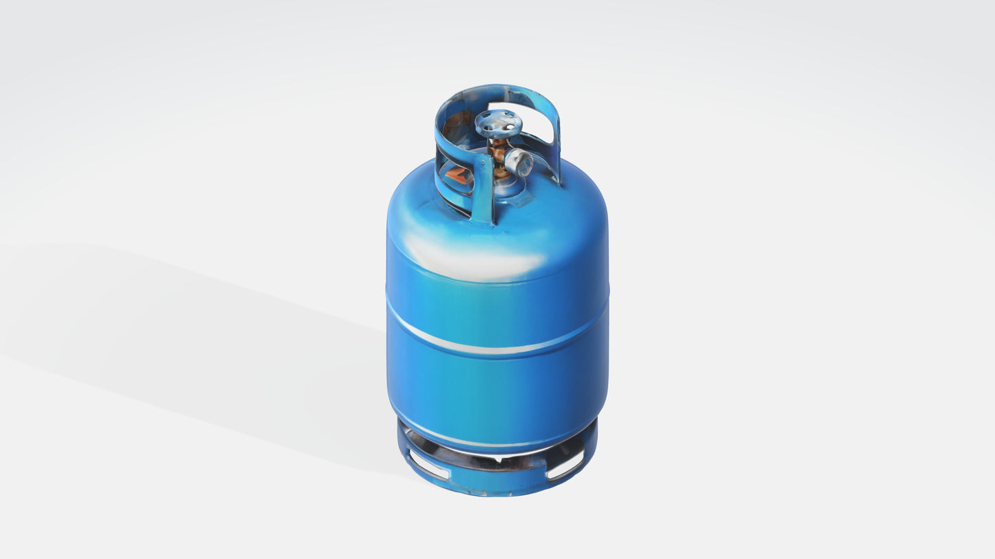 3D model Gas Cylinder 2 VR / AR / low-poly