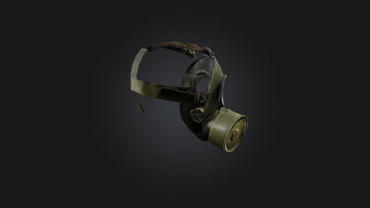 3D model Gas Mask VR / AR / low-poly
