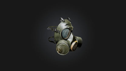 3D model Gas Mask VR / AR / low-poly