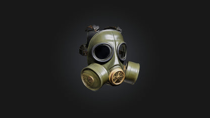 3D model Gas Mask VR / AR / low-poly