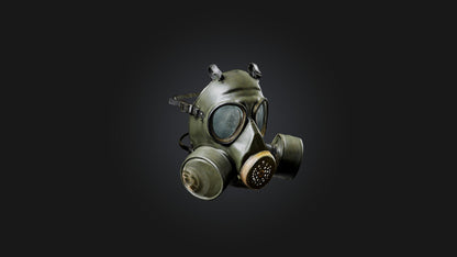 3D model Gas Mask VR / AR / low-poly