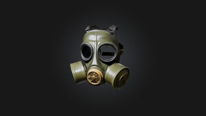 3D model Gas Mask VR / AR / low-poly