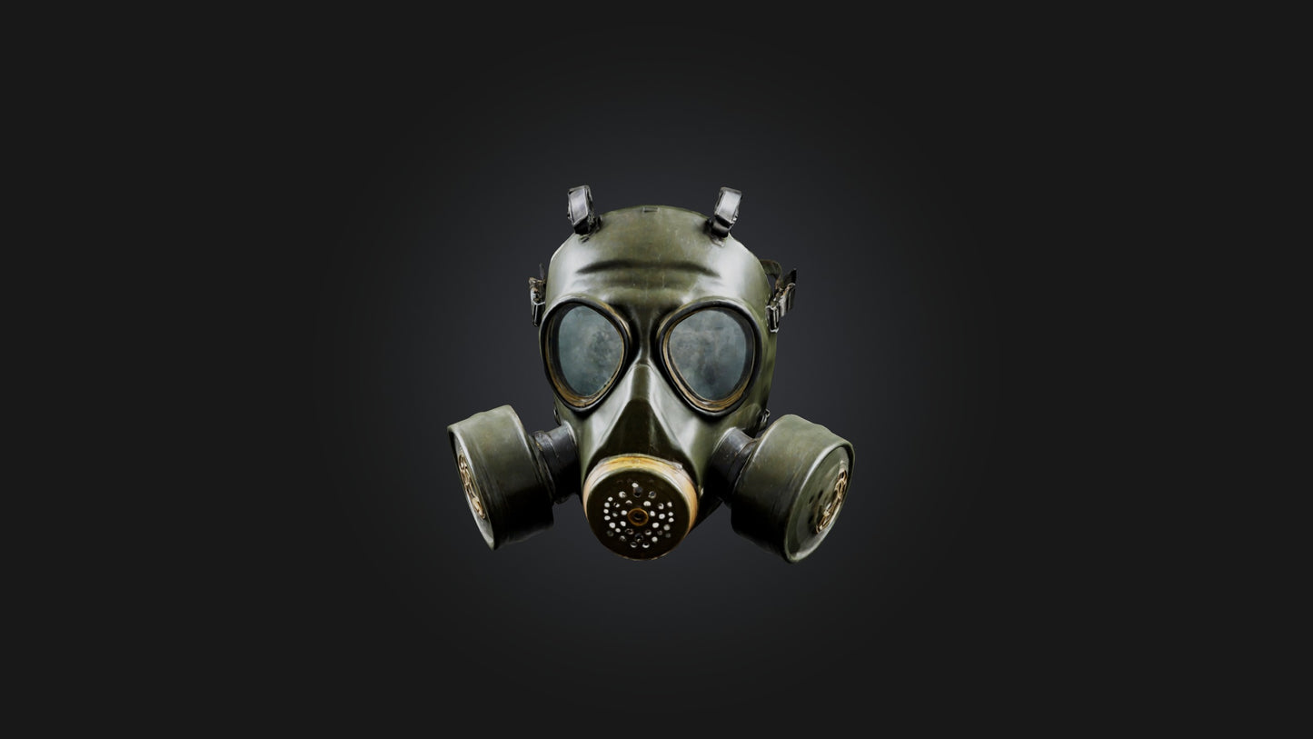 3D model Gas Mask VR / AR / low-poly
