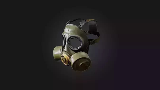 3D model Gas Mask VR / AR / low-poly