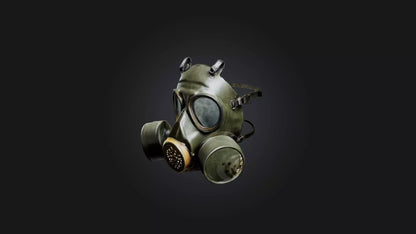 3D model Gas Mask VR / AR / low-poly