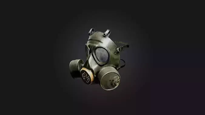3D model Gas Mask VR / AR / low-poly