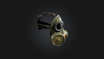 3D model Gas Mask VR / AR / low-poly